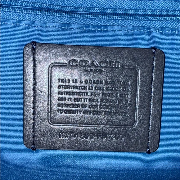 Coach Derby Navy Leather Tote Bag - Picture 5 of 5